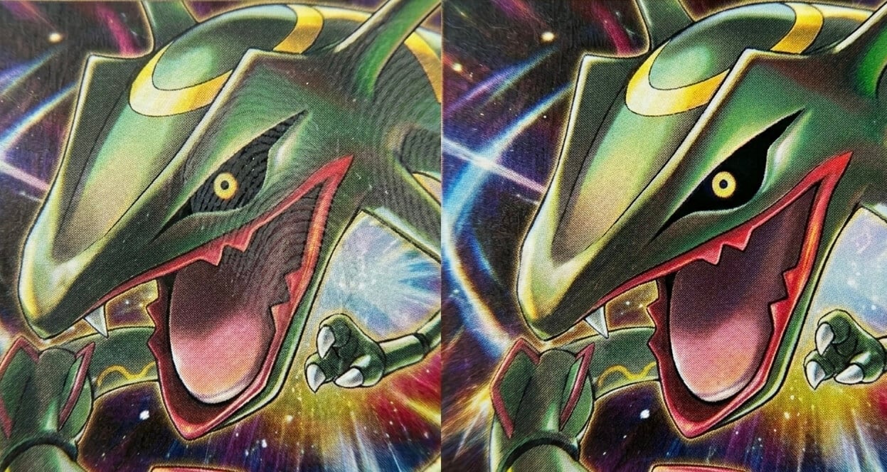 カード表面の見え方に関する before after 比較画像